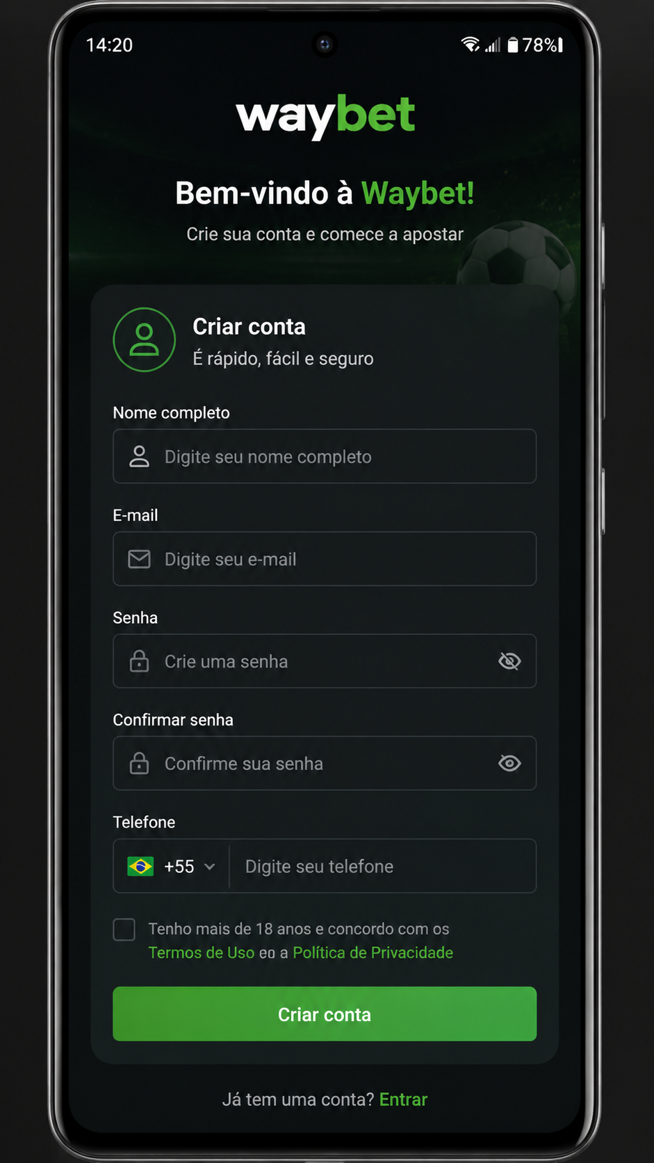 Waybet screenshot