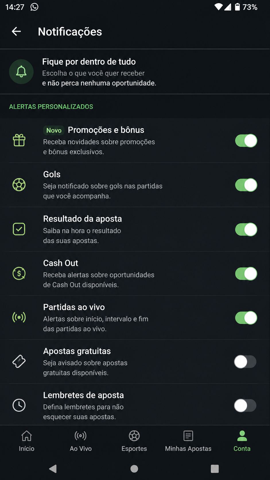 Wersacebet screenshot