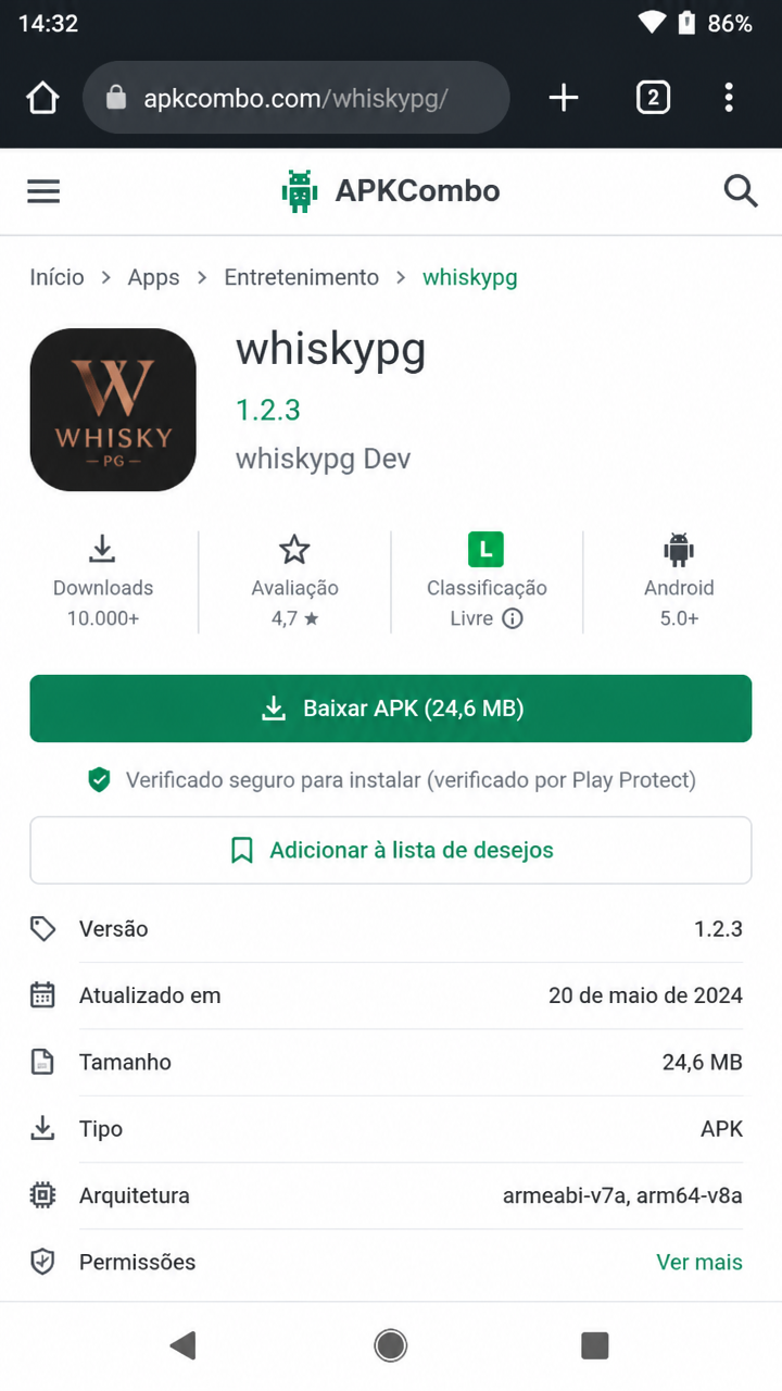 whiskypg screenshot