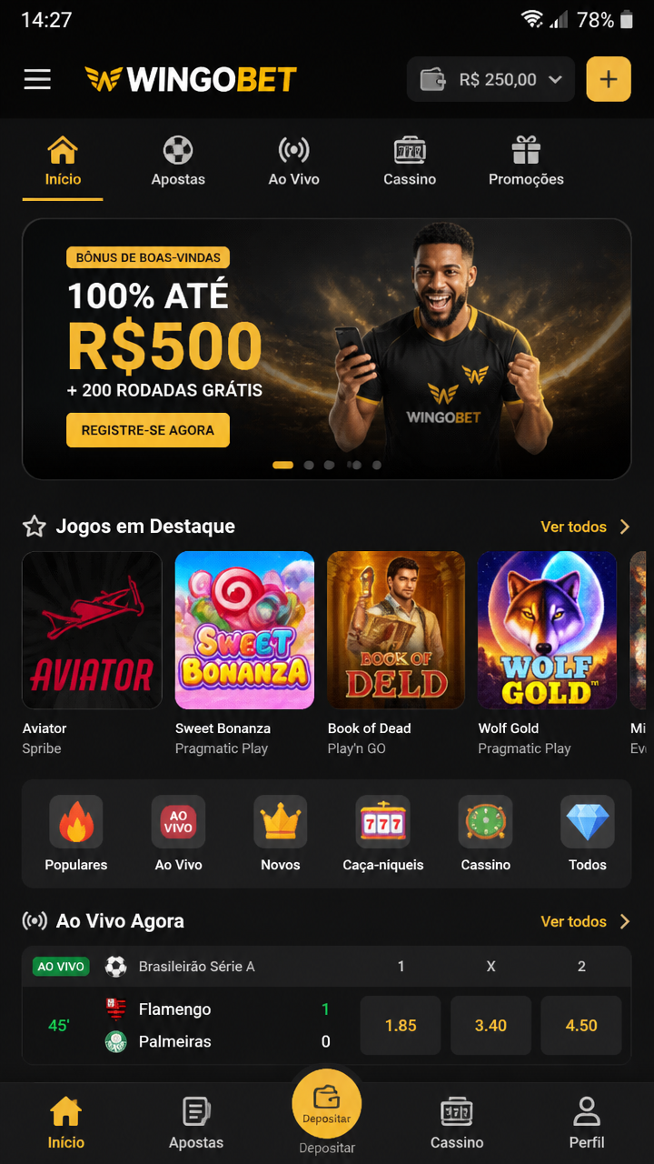 Wingobet screenshot