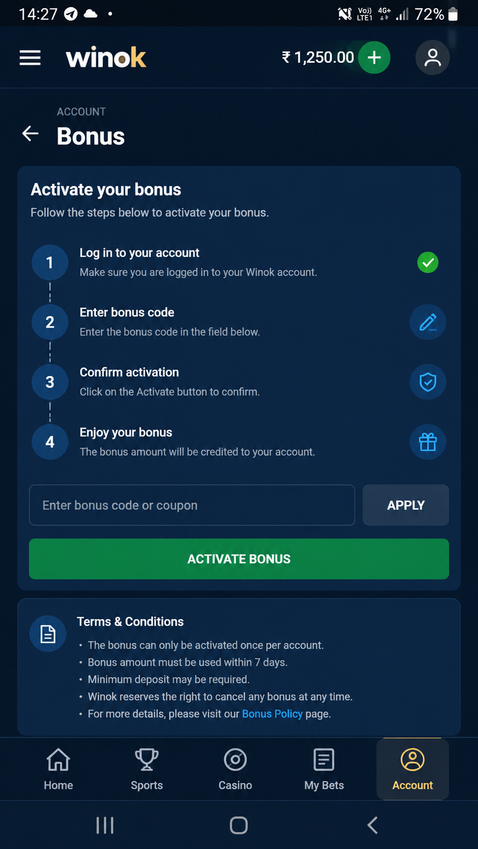 Winok screenshot