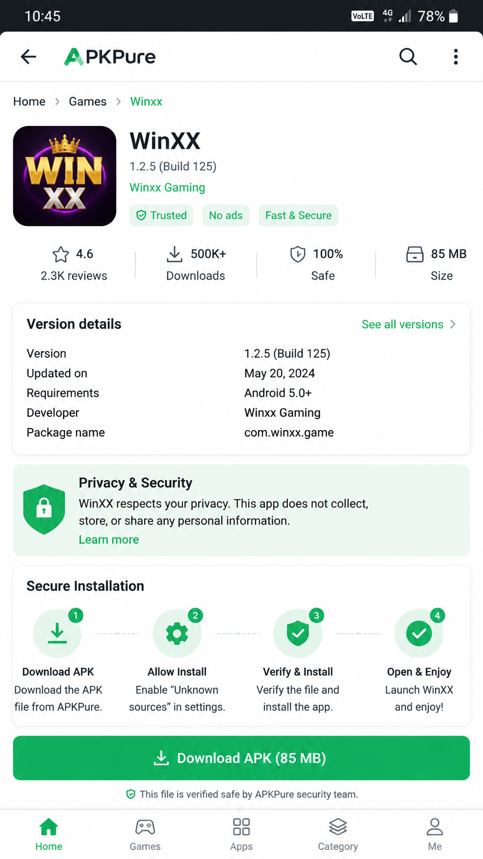 winxx screenshot