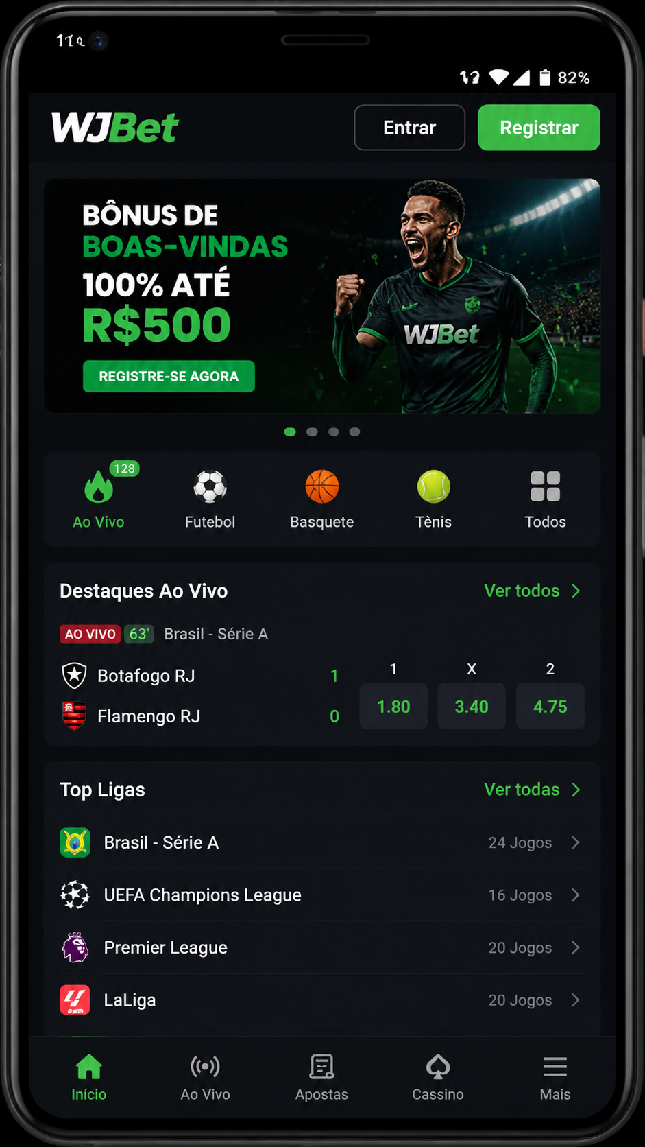 WJBet screenshot