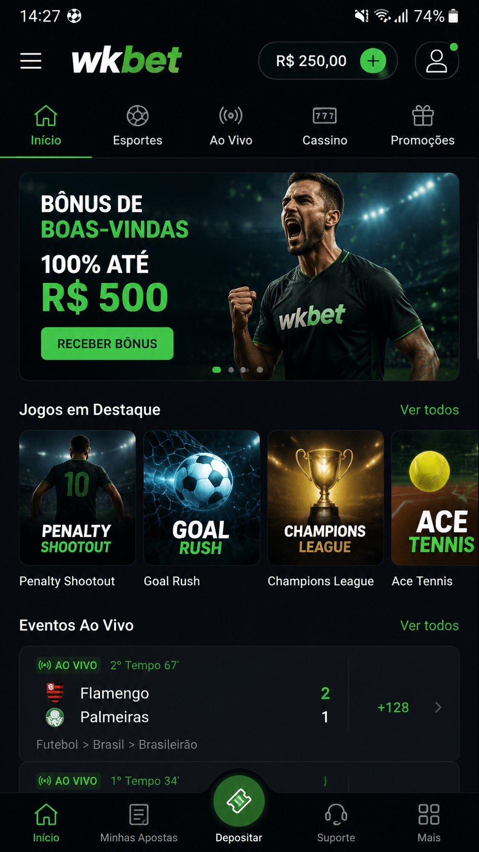 wkbet screenshot