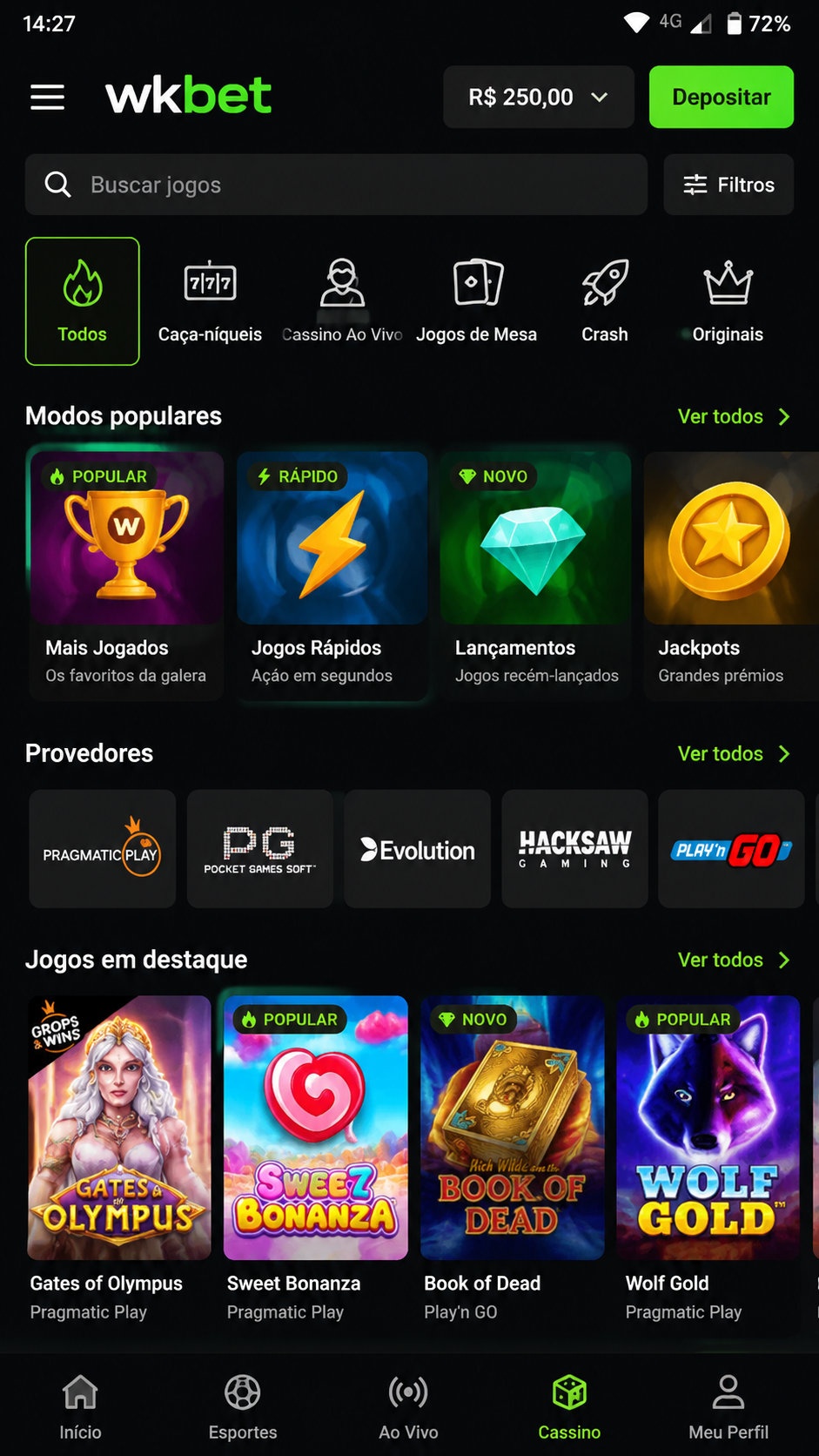 wkbet screenshot