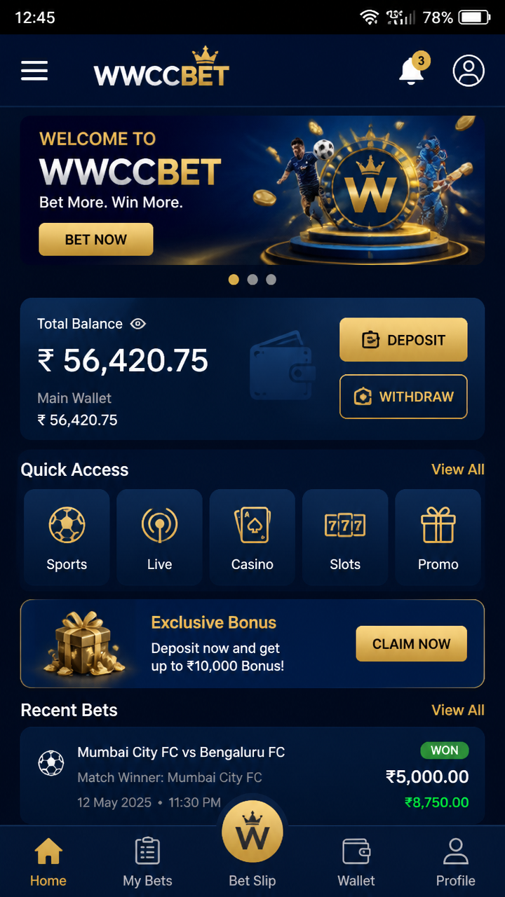 WWCCBET screenshot