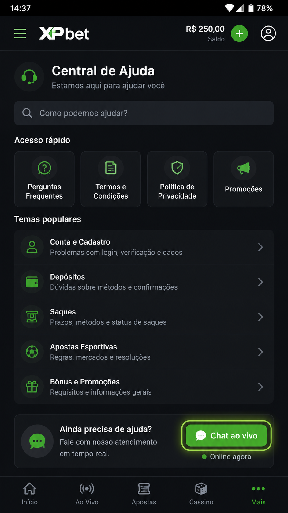 xpbet screenshot