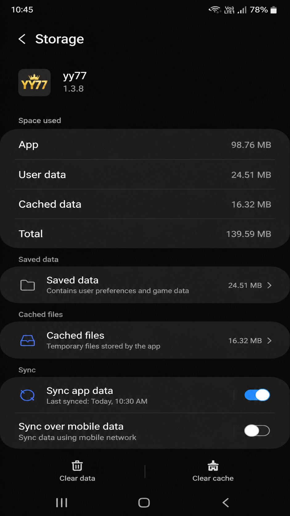 yy77 screenshot