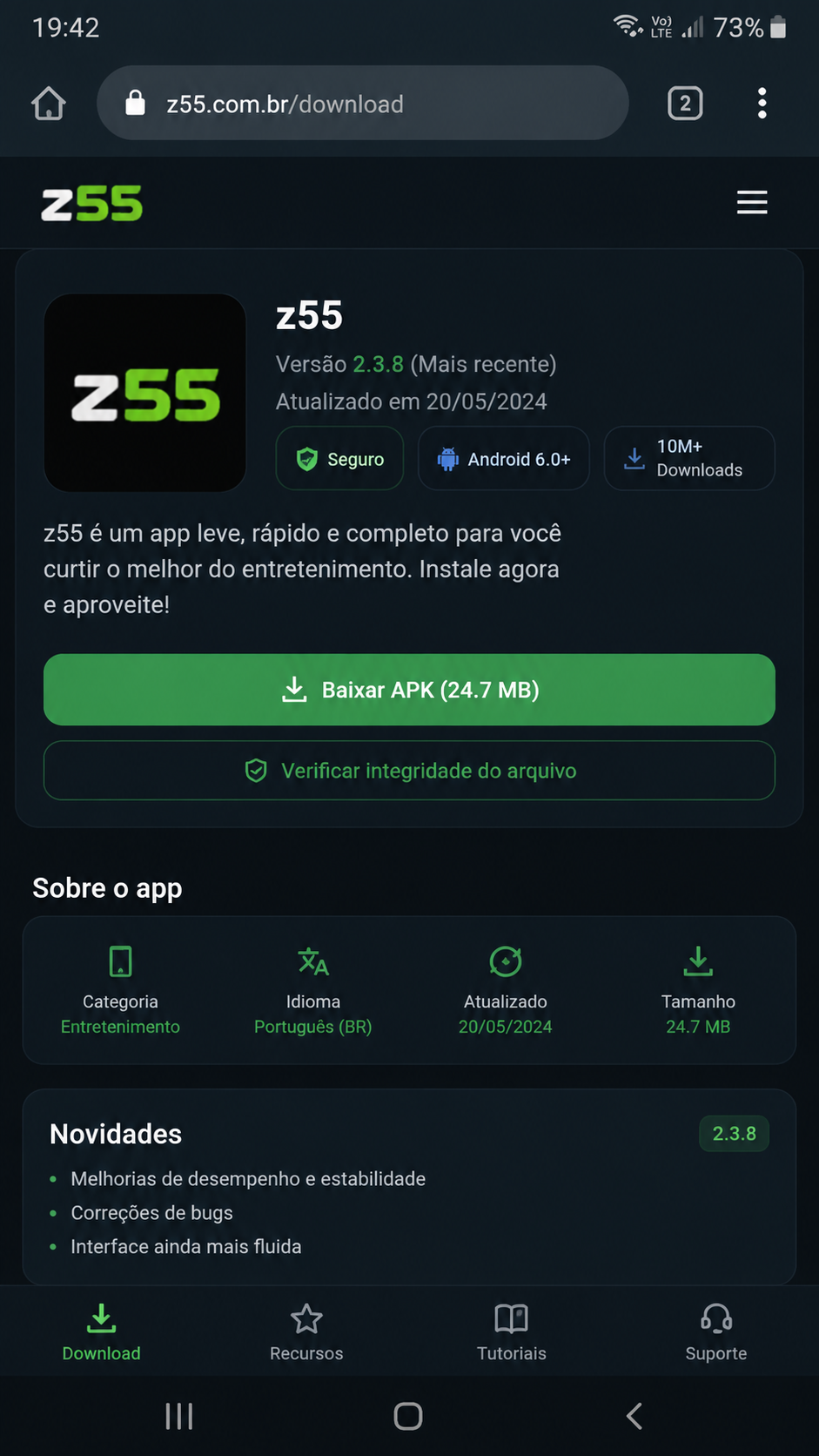 z55 screenshot