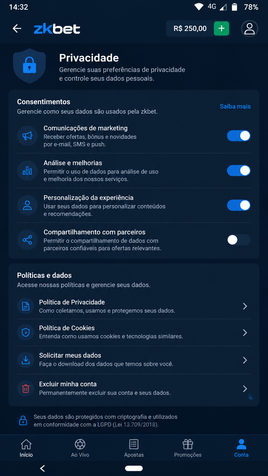 zkbet screenshot