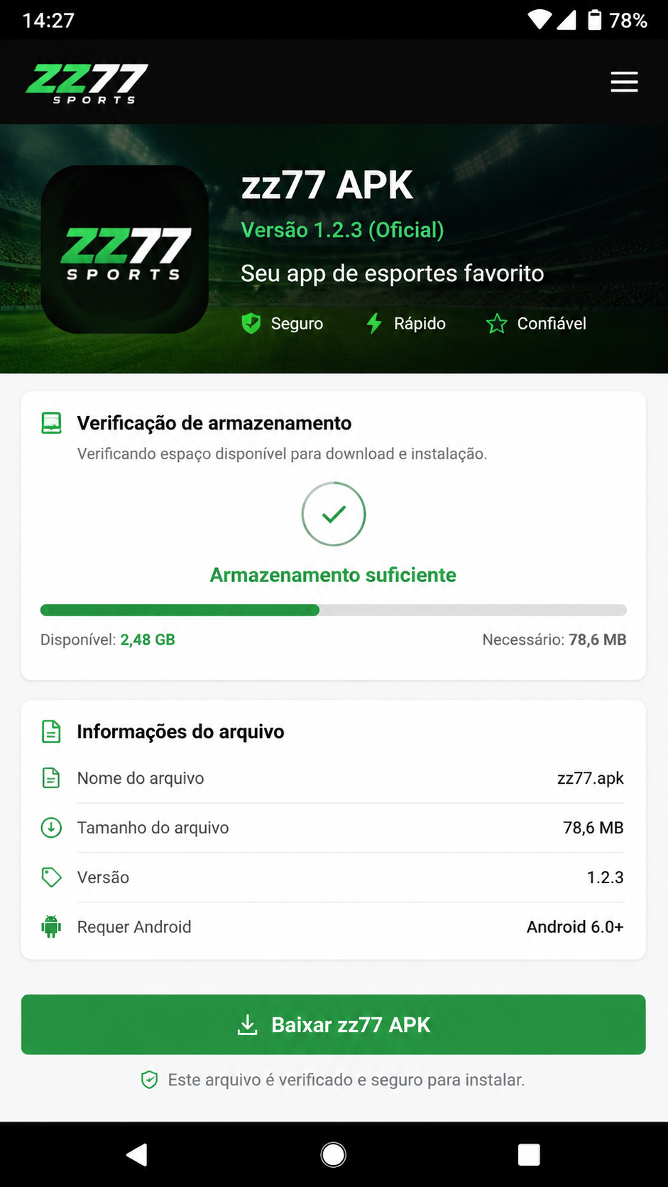 zz77 screenshot