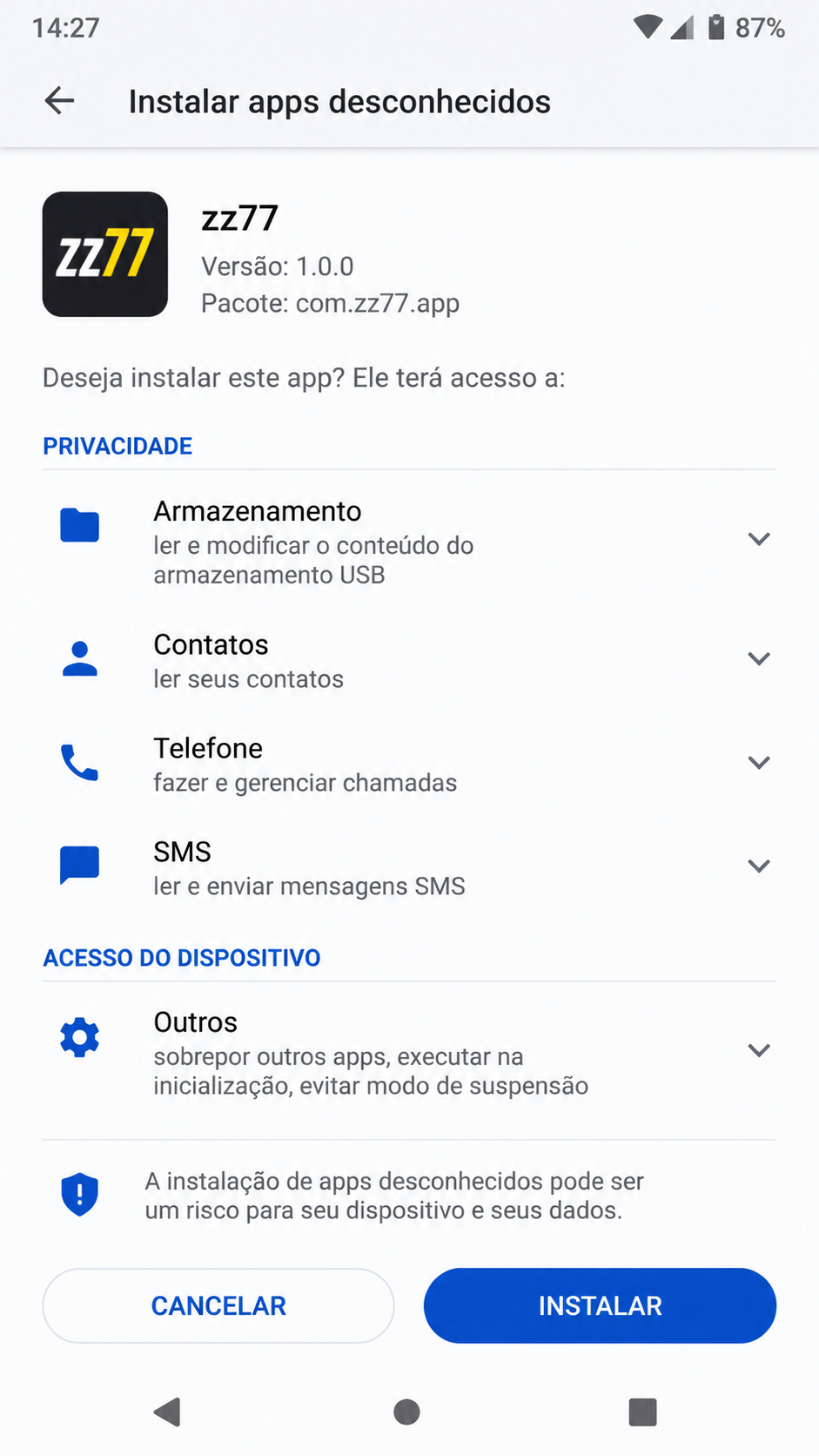 zz77 screenshot