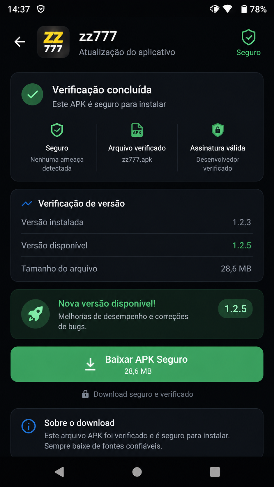 zz777 screenshot