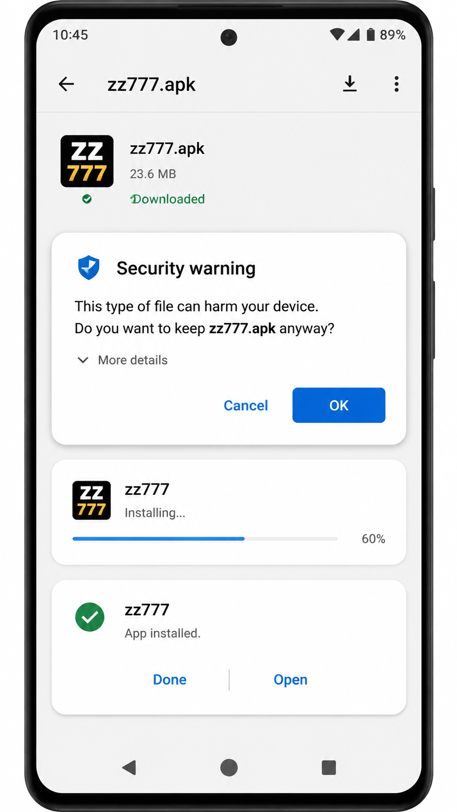zz777 screenshot